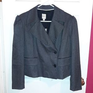 Anthropologie Mauve Boxy Cut Blazer Jacket